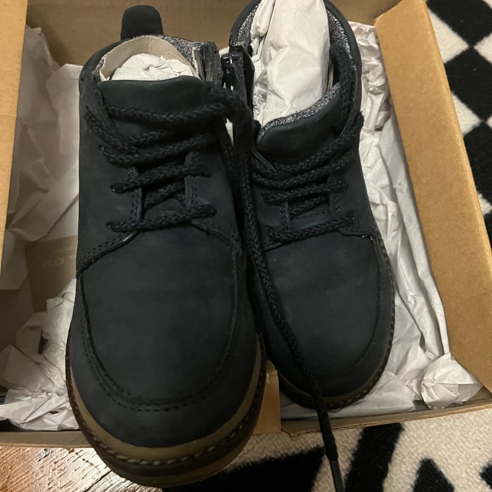 Navy Zara Ankle Boots